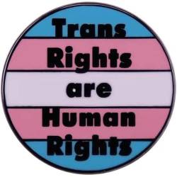 Trans-rechte Sind Menschenrechte-pin, Cartoon-niedliche Regenbogen-metall-lgbt-abzeichen-paar-brosche Für Denim-rucksack-pin von Lpitoy