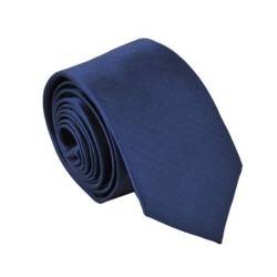 Lrporyvn Schmale Krawatte aus Polyester, schmal, einfarbig, dunkelblau, dünne Krawatte für Herren (max. 5,1 cm), blau, Einheitsgröße von Lrporyvn