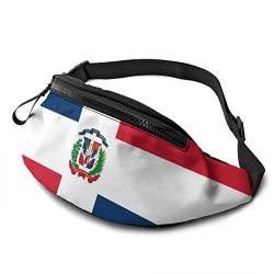 Gürteltasche für Männer und Frauen, Flagge der Dominikanischen Republik, Hüfttasche mit Gürtel, verstellbare Schultertasche, Umhängetasche, Brusttasche für Reisen, Wandern, Radfahren, Laufen von Lsjuee