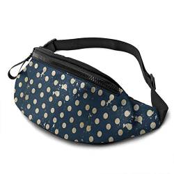 Gürteltasche für Männer und Frauen, Polka Dots, Hüfttasche mit Gürtel, verstellbare Schultertasche, Umhängetasche, Brusttasche für Reisen, Wandern, Radfahren, Laufen von Lsjuee