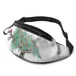 Gürteltasche für Männer und Frauen, lustige Weihnachtsbaum-Hüfttasche mit Gürtel, verstellbare Schultertasche, Umhängetasche, Brusttasche für Reisen, Wandern, Radfahren, Laufen von Lsjuee