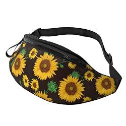 Sunflower Casual Fanny Hüfttasche für Männer und Frauen, Verstellbarer Gürtel, Hüfttasche für Reisen, Wandern, Radfahren, Laufen, Festival, Rave von Lsjuee