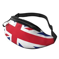 Unisex-Gürteltasche mit blauem Flaggenmotiv, toller Aufdruck, Verstellbarer Riemen, Hüfttasche, Umhängetasche für Reisen, Wandern, Sport von Lsjuee