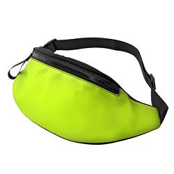 Unisexoreszierende Gürteltasche mit grünem Aufdruck, Verstellbarer Riemen, Hüfttasche, Umhängetasche für Reisen, Wandern, Sport von Lsjuee