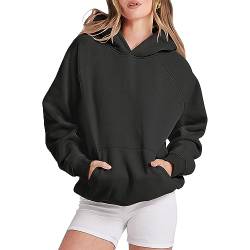 Luadnysin Hoodie Damen Oversize Essentials Aritzia Y2k Sipperjacke Stussy Corteiz Jacket Long Sweater Oversized Pulli Hip Hop Vintage Pullover Kurzarm Weißes Langarmshirt von Luadnysin