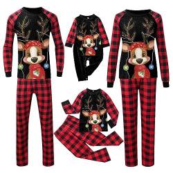 Luadnysin Matching Pyjamas Familie Matching-Sets Weihnachten Urlaub Schlafanzug Weihnachten Pjs Für Erwachsene Männer Frauen Baby Kinder Set Herren Bequem Weihnachtspyjama von Luadnysin