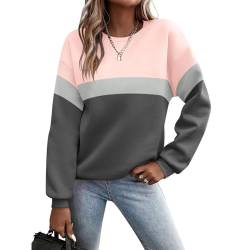 Luadnysin Pullover Damen Sweatshirt Briefe Drucken Langarm Rundhals Pulli Herbst Winter Frauen Buchstaben Druck Locker Casual Oberteil Sport Streetwear Sweatshirts ohne Kapuze Bluse Tops von Luadnysin