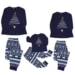 Luadnysin Weihnachtspyjama Paare Familie Weihnachten Pyjamas,Fun Nachtwäsche Outfit, Matching Weihnachtspyjamas Für Couple,Damen Herren Hausanzug Mit Rentier-Aufdruck Xmas Weihnachtspulli von Luadnysin