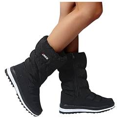 Luadnysin Winter Boots Women Warme 43 Stiefel Winterschuhe Rutschfeste Winter Boots Schneestiefel Wasserdicht Günstig Stiefeletten Winterboots Winterstiefel Schuhe Snowboots von Luadnysin