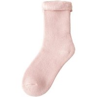 Lubgitsr Thermosocken 1 Paar Damen Kuschelsocken Warme Stoppersocken Dicke Socken Winter (1-Paar) von Lubgitsr