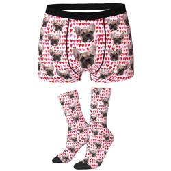 LucBuy Personalisierte Boxershorts mit Foto, Lustige Individuelle Unterwäsche mit Gesichtsbildern,Unisex Maßgeschneiderte Shorts Unterhosen Neuheit Weihnachten Valentinstag Geburtstagsgeschenke (B28) von LucBuy