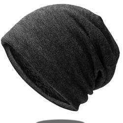 LucaSng Beanie Mütze Damen Herren Winter Warm Slouch Beanie Mütze, Aus Stretchstoff Einfarbiger Mützen von LucaSng