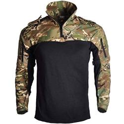 LucaSng Herren Taktische Camo Shirt Lange Ärmel Atmungsaktiv Schnelltrocknend Kratzfest Outdoor Wandershirt Jagd Trekking Combat Militär Hemd Tarn Oberteil (Stil#1, 3XL) von LucaSng