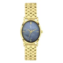 Lucardi - Damen Regal Collection Damenarmbanduhr mit Edelstahl-Armband - Uhr - Stahl - Gold - 25 mm von Lucardi