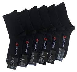 Lucchetti Socks Milano - Warme Socken Herren - Packung mit 6 Paar - Socken Baumwolle, ohne Gummi, Lasergeschnitten, Strümpfe Herren Made in Italy - Größen 35 bis 40 und 40 bis 46 (40-46, Schwarz) von Lucchetti Socks Milano