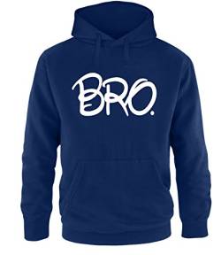 Luckja Bro & Sis Geschwister Pullover Hoodie Navy-Weiss Grösse S von Luckja