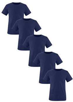 Luckja Herren T-Shirt mit Rundhalsauschnitt im 5 er Pack Größen von Luckja