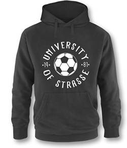 Luckja University of Strasse Herren Hoodie Schwarz-Weiss Grösse M von Luckja