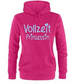 Luckja Vollzeit Prinzessin Damen Hoodie Fuchsia-Hellblau Grösse XL von Luckja