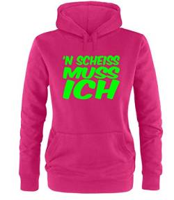 Luckja n` Scheiss muss ich Damen Hoodie von Luckja