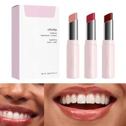 Feuchtigkeitsspendender Lippenbalsam für trockene Lippen,Set mit 3 nicht klebenden Lipglossen für trockene Lippen bei Frauen | Lippenpflegeprodukte zum Einkaufen, Zusammensein, Zuhause, Luckxing von Luckxing