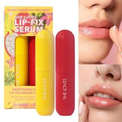 Feuchtigkeitsspendendes Lippenöl - Lippenessenz | Feuchtigkeitsspendendes Lippenpflegeöl mit aufpolsternder und feuchtigkeitsspendender Wirkung Luckxing von Luckxing