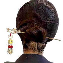 Haarstäbchen für Frauen | Frauen leuchtende Haarnadel | Retro chinesische Haar-Essstäbchen mit leuchtender Laternen-Quaste, alter Stil, leuchtende Haarnadel für Frauen Luckxing von Luckxing