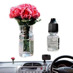 Kleines Rosenstraußauto | Mini-Rosendekorationen fürs Auto, exquisite Mittelkonsolendekoration | Exquisite Mini-Rosen-Auto-Dekor-Mittelkonsole für Bücherregal Luckxing von Luckxing