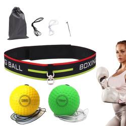Luckxing Kopfball-Boxen,Box-Reflexball-Stirnband - Schaumgummi-Reflexball mit Kopfband | Multifunktionale, auf das Boxen reagierende Trainingshilfen, anpassbares Boxtrainingszubehör für Anfänger, von Luckxing