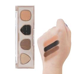 Make-up-Palette | 4 Farben Matte Lidschatten-Palette für Make-up | Langlebiges, wasserdichtes, multifunktionales Make-up mit hoher Helligkeit für Teenager, Frauen, Jungen und Männer Luckxing von Luckxing