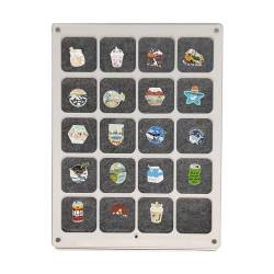 Pin-Sammelbox, 20 Gurte Pin Organizer Acryl, Präsentationsbox für Anstecknadeln, Reisebroschen, Büroklammern und Ohrringe in verschiedenen Größen Luckxing von Luckxing