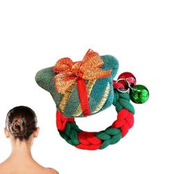 Weihnachts-Haargummis - Scrunchies Weihnachten Gummibänder Krawatten | Weicher Weihnachts-Haargummi mit Knoten für Frauen, Mädchen, Geburtstagsgeschenk Luckxing von Luckxing