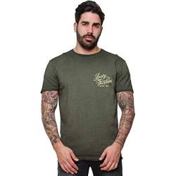 Lucky 13 Herren T-Shirt Vintage Iron, Farbe:Retro Green, Größe:XL von Lucky 13