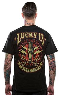 Lucky 13 T-Shirt Amped Black-L von Lucky 13