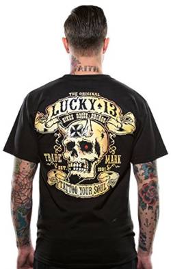 Lucky 13 T-Shirt Booze, Bikes and Broads Black-L von Lucky 13