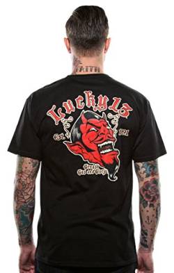 Lucky 13 T-Shirt Grease Gas Glory Black-L von Lucky 13
