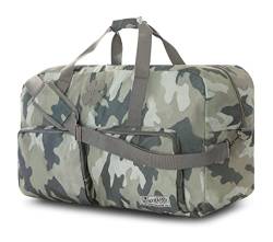 Lucky 65L Travel Duffel Bag, Gym Bag and Duffle Bag for Men, Foldable Overnight Bag for Women & Men with Adjustable Shoulder Strap - Camo von Lucky Brand