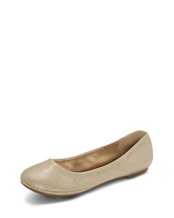 Lucky Brand Damen Emmie Wohnung Ballerinas, Platin, 38 EU von Lucky Brand