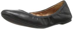 Lucky Brand Damen Wide Ballerinas, schwarzes Leder, 41 EU Weit von Lucky Brand