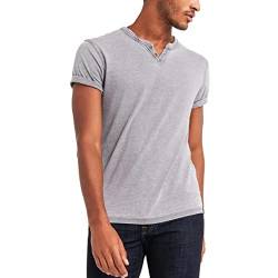 Lucky Brand Herren Venice Burnout Notch Neck Tee T-Shirt, Grau, Klein von Lucky Brand