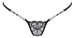 Lucky Cheeks Damen Luxus Micro G-String Butterfly (L) von Lucky Cheeks