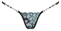 Lucky Cheeks Damen Luxus Micro V-String Jade Girl (M) von Lucky Cheeks