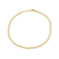 18 Karat Gold Ketten Armband Pearl - Goldene Perle 4 mm - 18K Gold Schmuck für Damen von Lucky One Bijoux