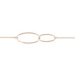 18k Roségold Armband Kreis - 18K Gold Schmuck für Damen von Lucky One Bijoux