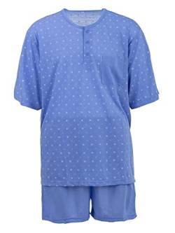 Lucky Herren Pyjama Set 2 TLG. Shorty, Farbe:blau, Größe:L von Lucky