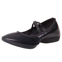 Ballerinas Damen Ballet Tanzschuhe Elegant Flache Schuhe Atmungsaktive Cutouts Modische Geschlossene Slippers Frauen Low top Halbschuhe Slip on Bootsschuhe Schlupfschuhe Lässige Damenschuhe von Luckywaqng