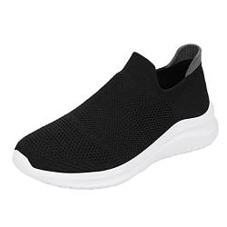 Gym Shoes Men, Slip On Canvas Atmungsaktiv rutschfest Laufschuhe Outdoor Leichte Bequeme Walking Sportlich Turnschuhe Flacher Boden Weichen Boden Wanderschuhe Freizeitschuhe Tennisschuhe von Luckywaqng