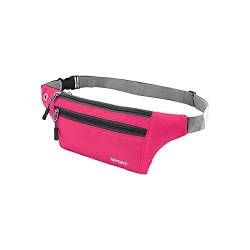 Pack zum Laufen Telefonhalter zum Laufen Gürtel für Frauen Hüfttasche wasserdichte Hüfttasche Turnbeutel Lustig (Hot Pink, One Size) von Luckywaqng