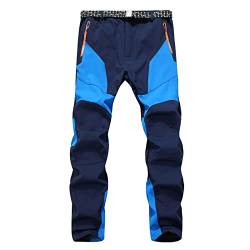 Punch Pants Herren,Lochhosen FüR MäNner,Fahrradhose Herren Wasserdicht,Winter Trekkinghose Mit Taschen,Warm Wattierte Hose Lang,GroßE Sporthose Mit Zip Kordelzug,Fleece Solid Sporthose von Luckywaqng