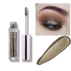 Lucoss Liquid Eyeshadow Glitzer Lidschatten Makeup Langlebige Shiny Glitter Wasserdicht Schimmer und Glanz Lidschatten-Aufkleber Metallic-Pigmente (A104) von Lucoss